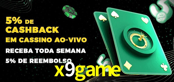 Promoções do cassino ao Vivo x9game